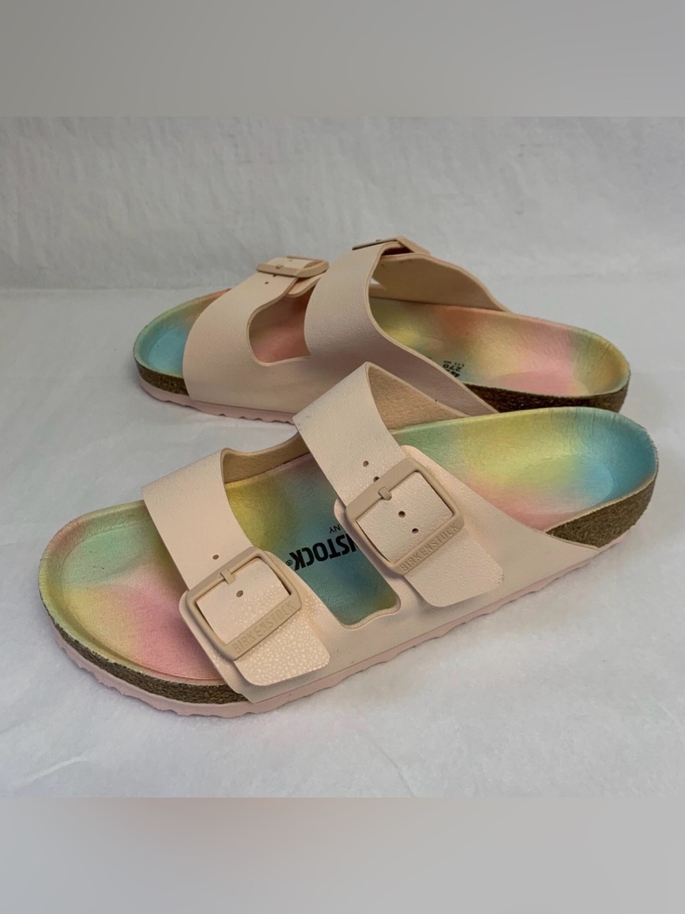 Birkenstock Womens Arizona EVA Sandals - Light rose / Tie Dye - Picture 4 of 9
